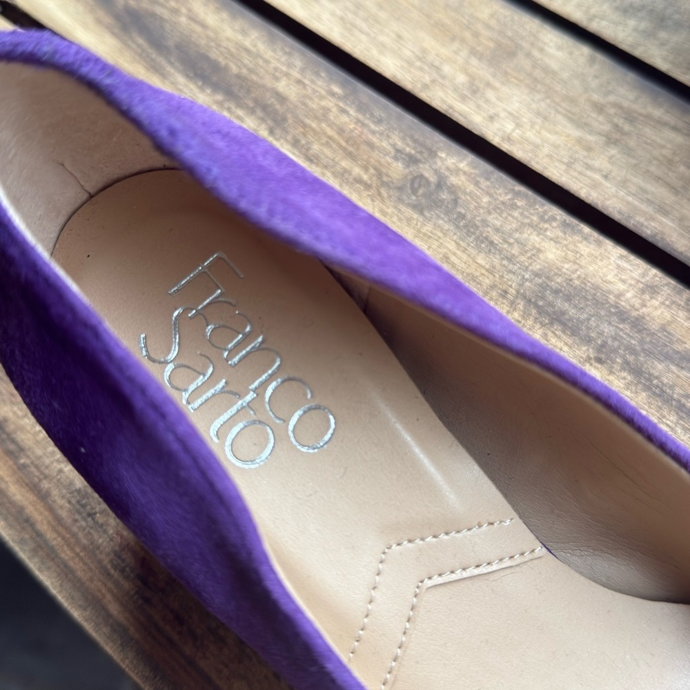 Franco Sarto Women’s Pisa Suede Square Toe Pumps 6-6.5 - Picture 7 of 7